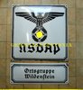 EMAILLESCHILD NSDAP Ortsgruppe Wildenstein